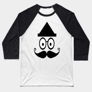 funny face with triangle shaped hat Baseball T-Shirt